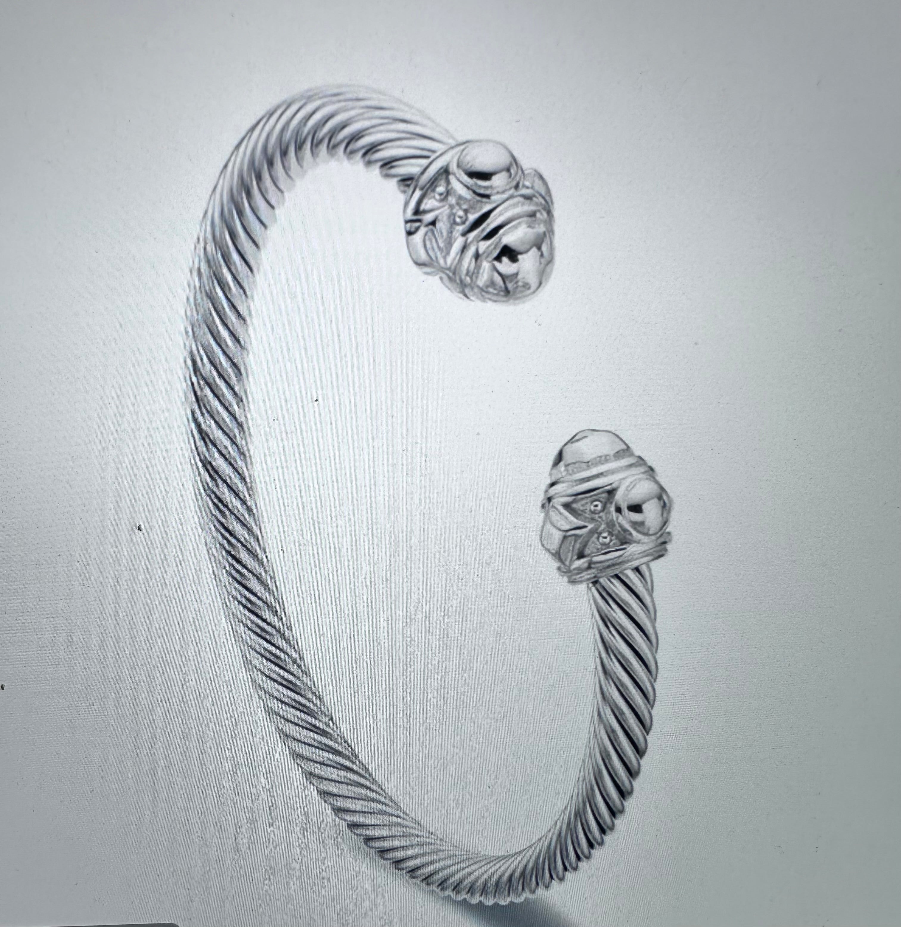 Solid Silver Cuff