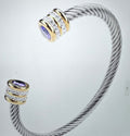 Amethyst Luxe Cable Cuff